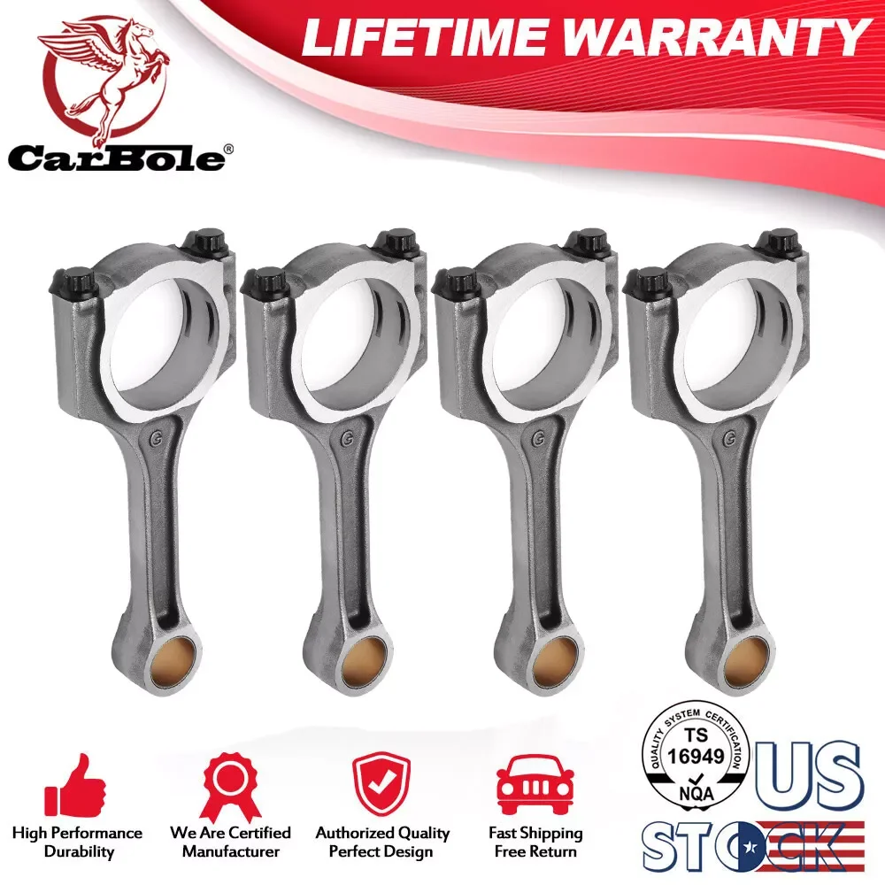 Carbole 4pcs Connecting Rod 23510-2B010 for 2010-2018 Kia Soul Rio Hyundai Veloster 1.6L
Carbole 4pcs Connecting Rod 23510-2B010 for 2010-2018 Kia Soul Rio Hyundai Veloster 1.6L