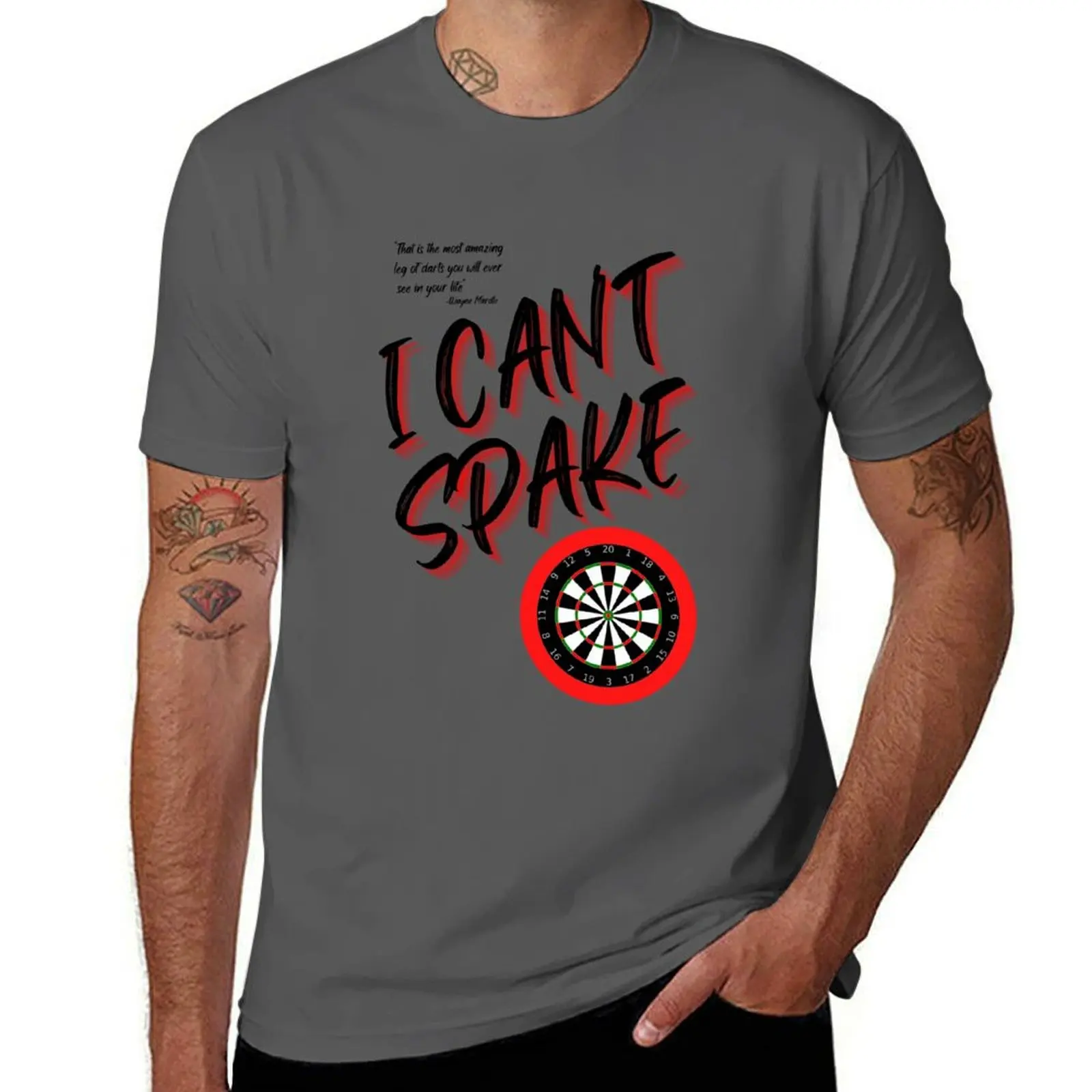 I can't spake Wayne Mardle iconic saying black lettering T-Shirt Athletic Fit Sports Short Sleeve Top
I can't spake Wayne Mardle iconic saying black lettering T-Shirt Athletic Fit Sports Short Sleeve Top