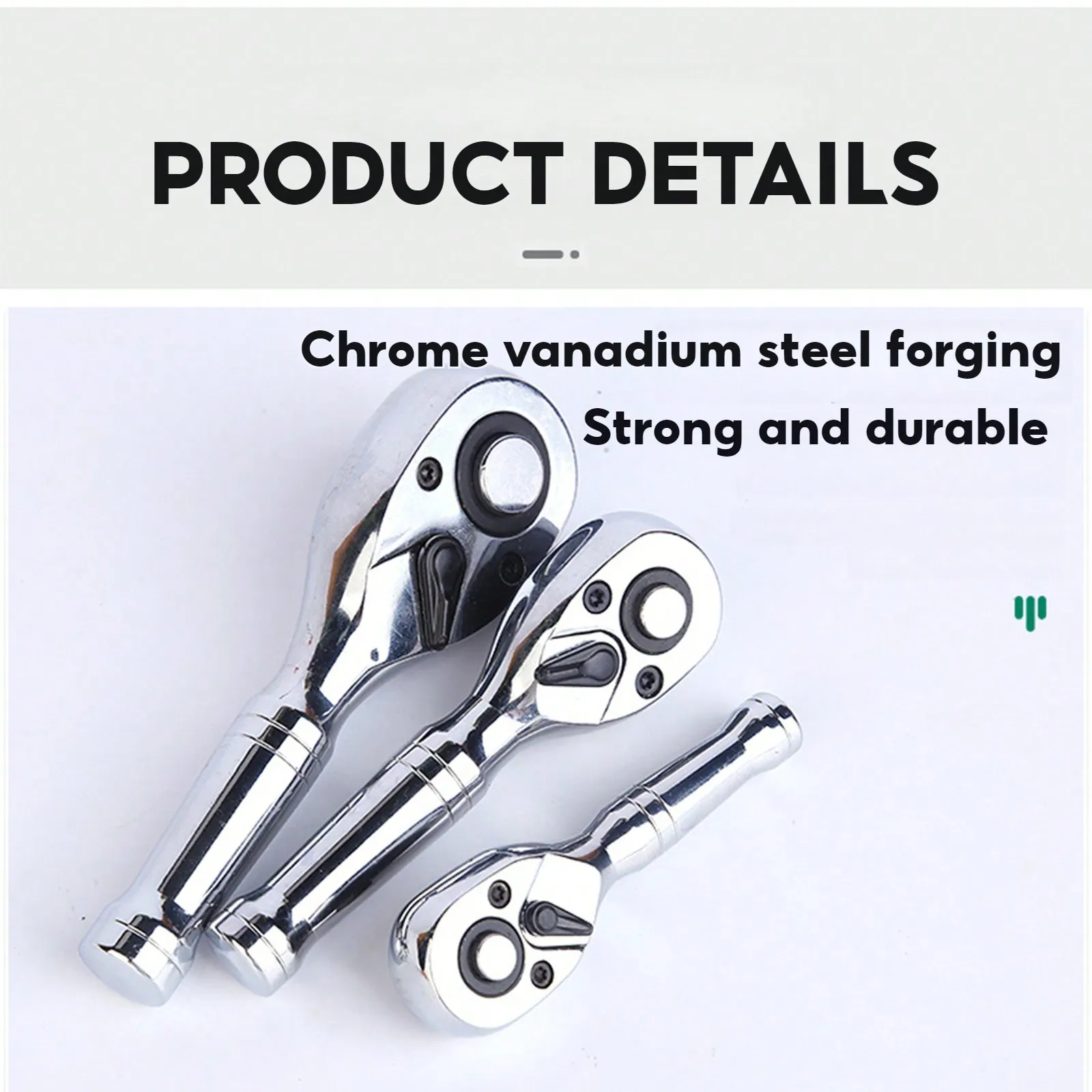 SATA 3-Piece Quick-Release Ratchet Set with Teardrop Head, Full-Polished Solid Handle, 1/4, 3/8, 1/2-Inch - ST14901U
SATA 3-Piece Quick-Release Ratchet Set with Teardrop Head, Full-Polished Solid Handle, 1/4, 3/8, 1/2-Inch - ST14901U