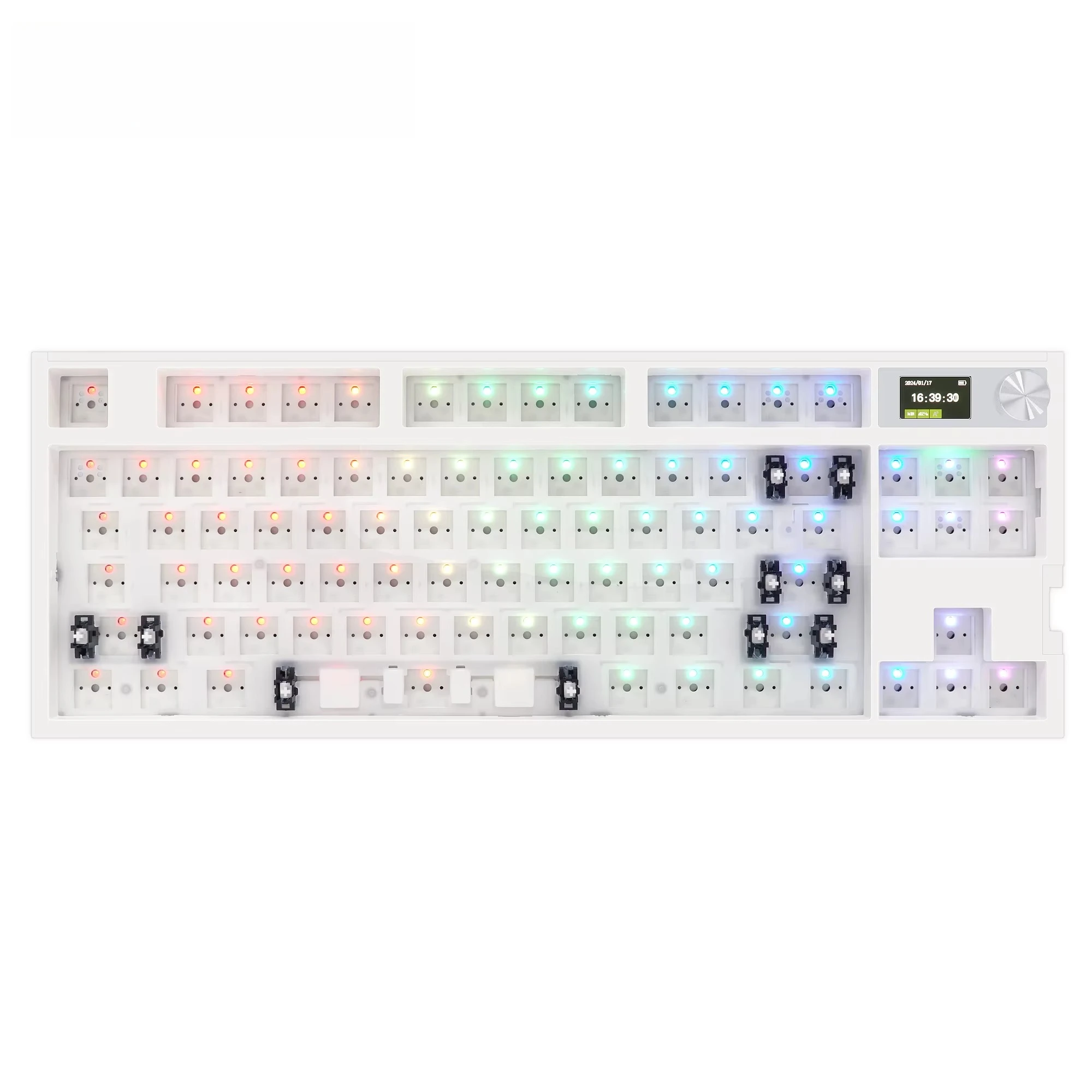 GK87 PRO DIY игровой комплект с возможностью горячей замены, беспроводная механическая клавиатура RGB LED, 3600 мАч, силиконовая накладка
GK87 PRO DIY игровой комплект с возможностью горячей замены, беспроводная механическая клавиатура RGB LED, 3600 мАч, силиконовая накладка