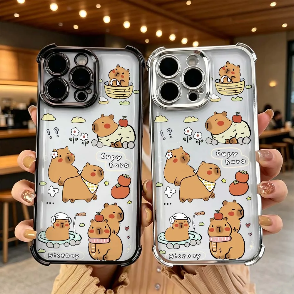 Cartoon Capybara Tomato Phone Case For iPhone 17 16 15 14 Pro Max 12 11 13 17 Air Plus 16e Anti Drop Soft Cover
Cartoon Capybara Tomato Phone Case For iPhone 17 16 15 14 Pro Max 12 11 13 17 Air Plus 16e Anti Drop Soft Cover