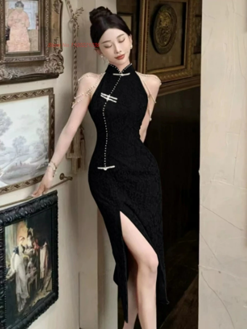 2025 chinese improved cheongsam sleeveless qipao dress off shoulder evening party dress banquet qipao vintage nightclub dress
2025 chinese improved cheongsam sleeveless qipao dress off shoulder evening party dress banquet qipao vintage nightclub dress