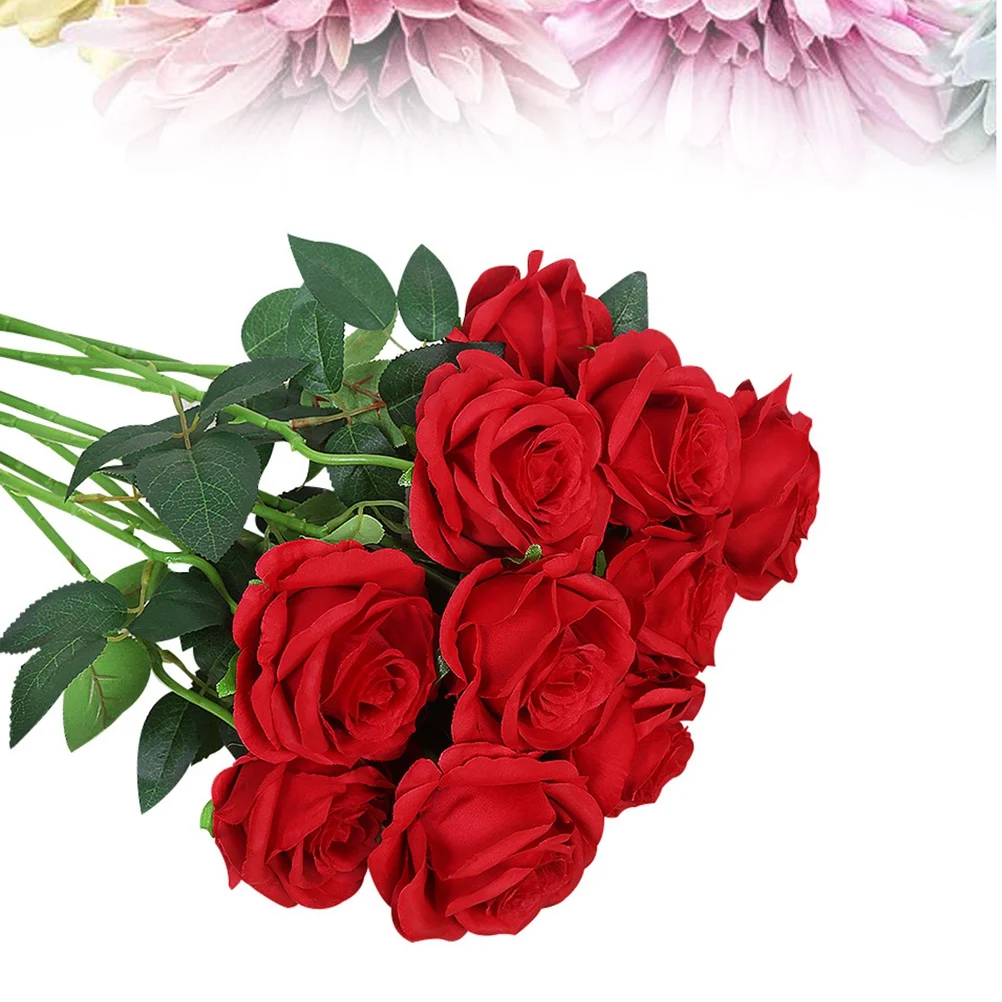 20Pcs Realistic Artificial Rose Silk Flowers Faux Bouquet for Wedding Party Home Bridal Festival Decoration Artificial Flower 
20Pcs Realistic Artificial Rose Silk Flowers Faux Bouquet for Wedding Party Home Bridal Festival Decoration Artificial Flower