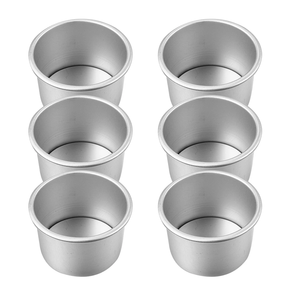 6pcs Round Cake Mold Aluminum Alloy Removable Bottom Pans Mini Tins for Baking Fruit Pies Desserts Kitchen Bar Tools
6pcs Round Cake Mold Aluminum Alloy Removable Bottom Pans Mini Tins for Baking Fruit Pies Desserts Kitchen Bar Tools