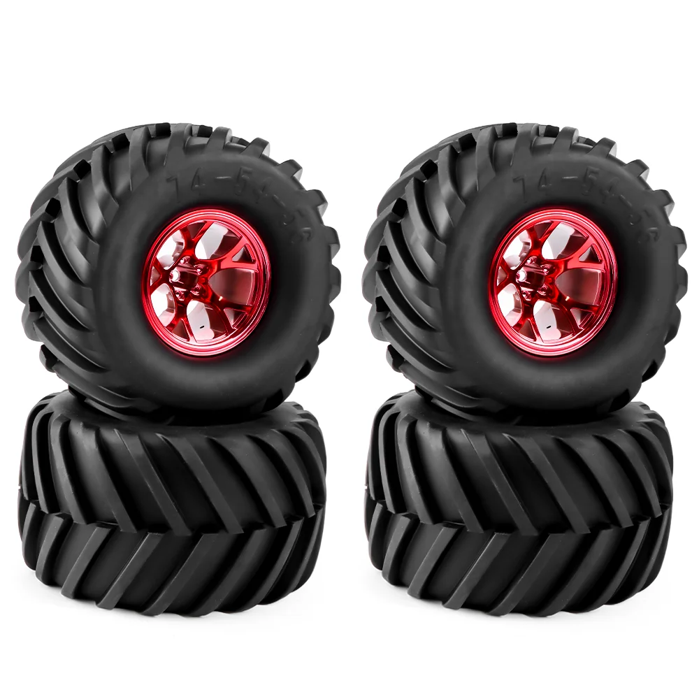 GLOBACT 12mm Hex Rubber Tires with Plastic Wheel Rims for 1/10 RC Truck Traxxas Stampede 1/10 RC Tyres Replace Parts
GLOBACT 12mm Hex Rubber Tires with Plastic Wheel Rims for 1/10 RC Truck Traxxas Stampede 1/10 RC Tyres Replace Parts