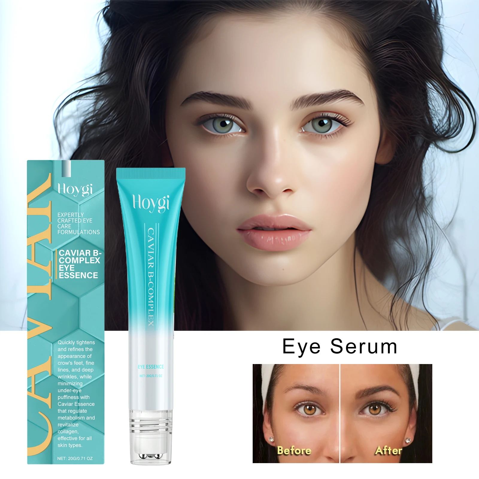 Caviar Eye Essence Remove Dark Clrcles Firming Lifting Smoothing Fine Lines Anti Puffiness Moisturize Skin Around the Eye Serum
Caviar Eye Essence Remove Dark Clrcles Firming Lifting Smoothing Fine Lines Anti Puffiness Moisturize Skin Around the Eye Serum
