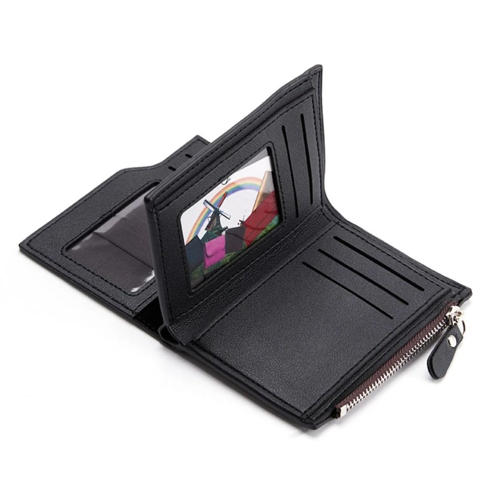 Portable Zipper PU Leather Wallet Mini Waterproof Short Wallet Men Cash Clip Multi-slot Business Card Holder Business
Portable Zipper PU Leather Wallet Mini Waterproof Short Wallet Men Cash Clip Multi-slot Business Card Holder Business
