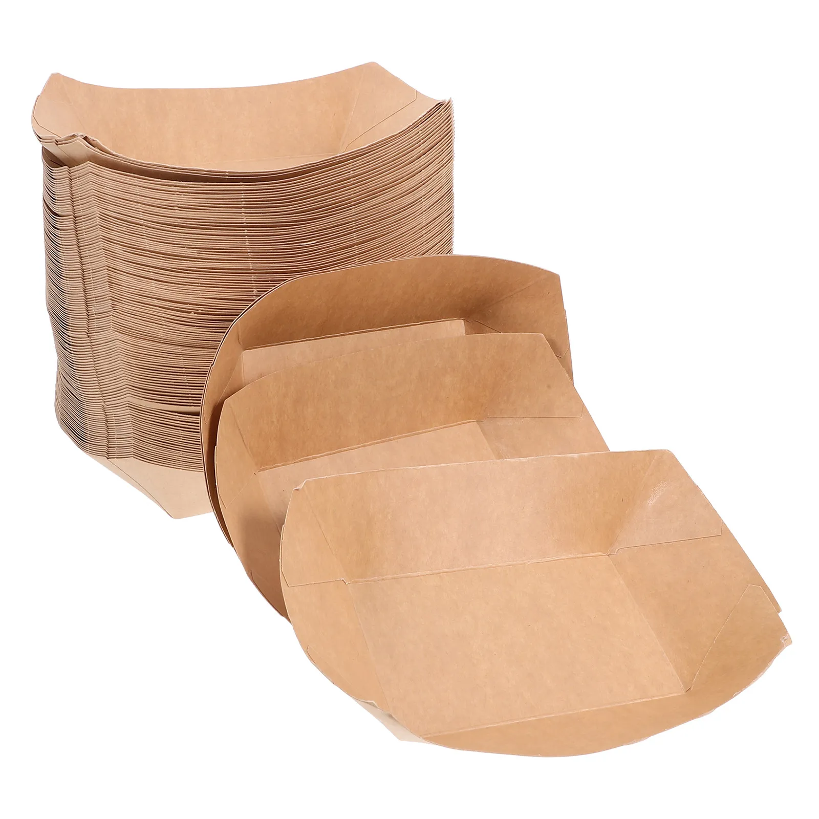 125Pcs Kraft Paper Food Boats Disposable Serving Trays for Fried Snacks Hot Dogs Fries Appetizers Sushi Serving Boat Platter
125Pcs Kraft Paper Food Boats Disposable Serving Trays for Fried Snacks Hot Dogs Fries Appetizers Sushi Serving Boat Platter