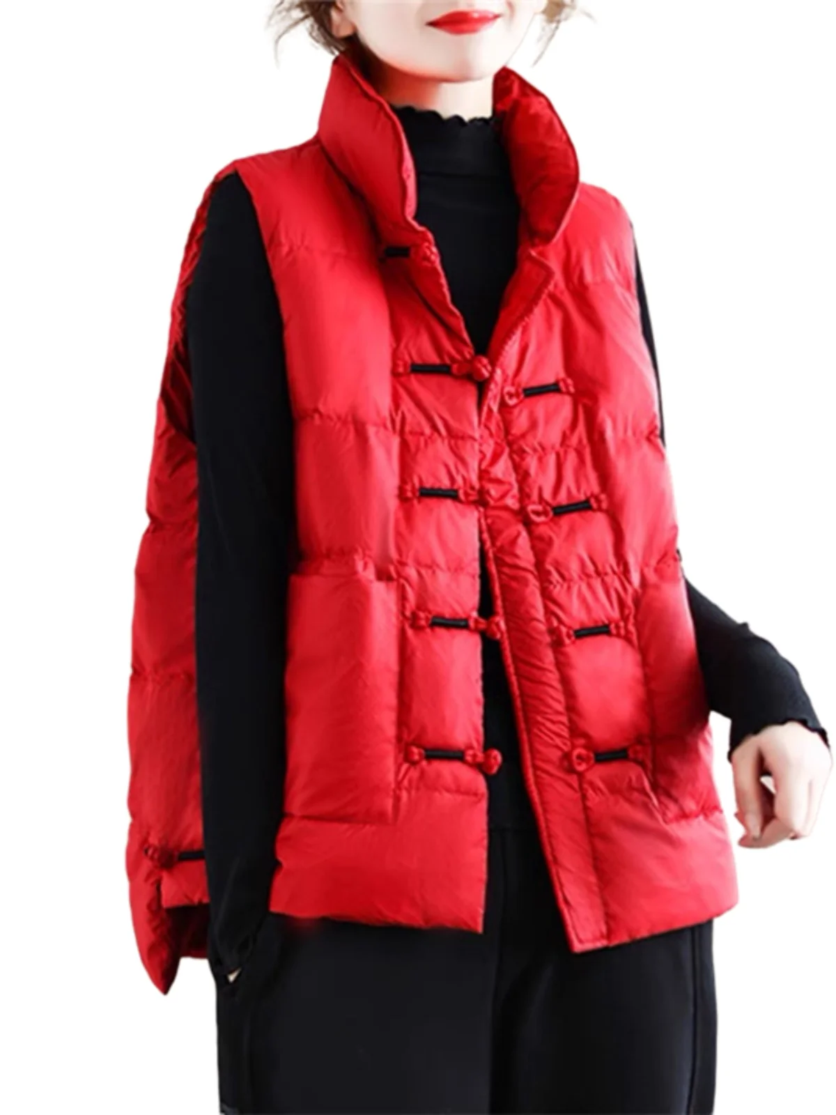 Женский стеганый жилет Thiened down Jaet с воротником-стойкой в стиле ретро, новый китайский бренд, антивозрастная верхняя одежда для мам, пальто
Женский стеганый жилет Thiened down Jaet с воротником-стойкой в стиле ретро, новый китайский бренд, антивозрастная верхняя одежда для мам, пальто