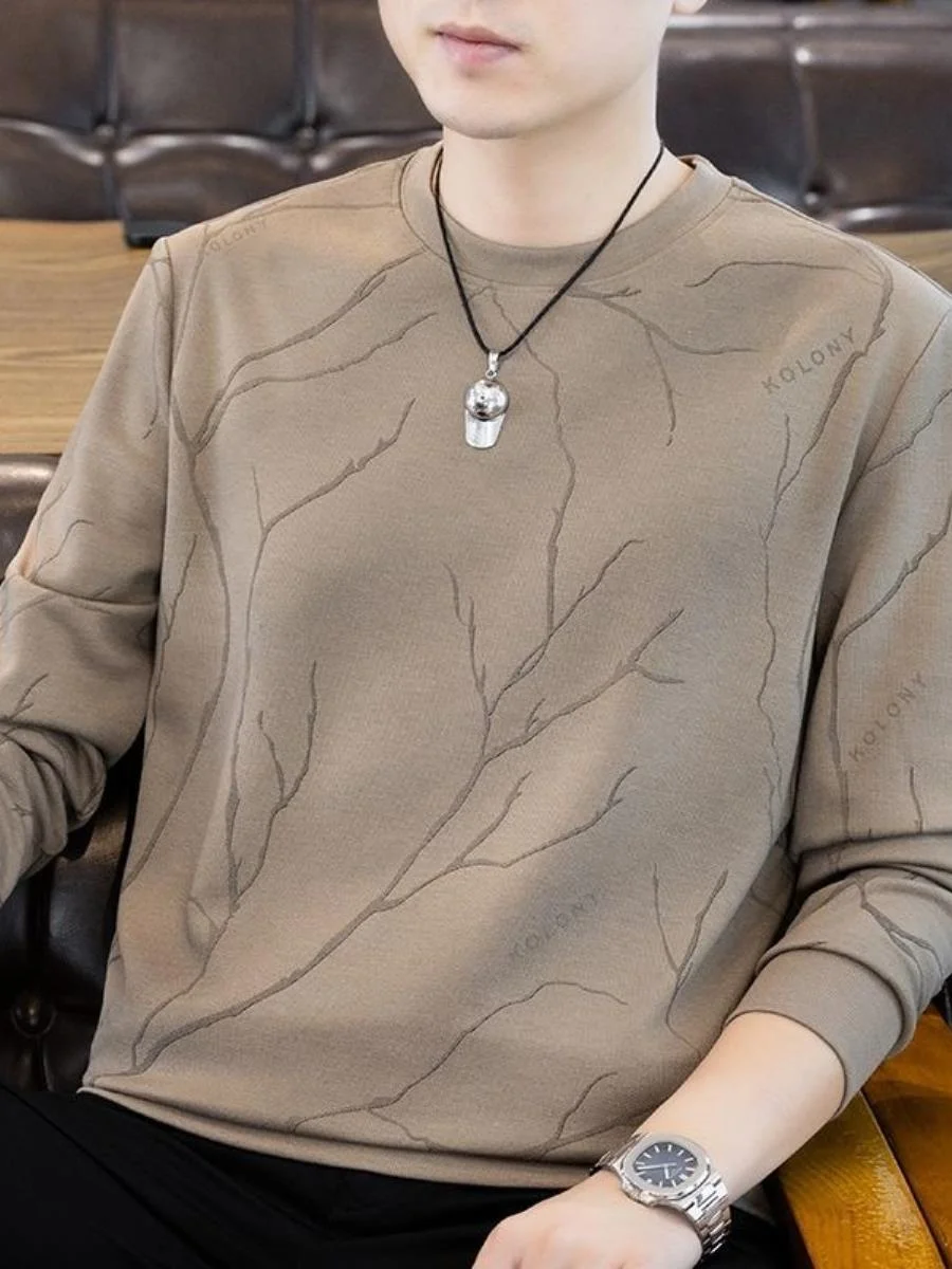 Autumn 2026 Men's High-End round Ne Sweatirt Printed Long Sve Casual T-irt Youth Versatile Stand Fit Spring Faion
Autumn 2026 Men's High-End round Ne Sweatirt Printed Long Sve Casual T-irt Youth Versatile Stand Fit Spring Faion