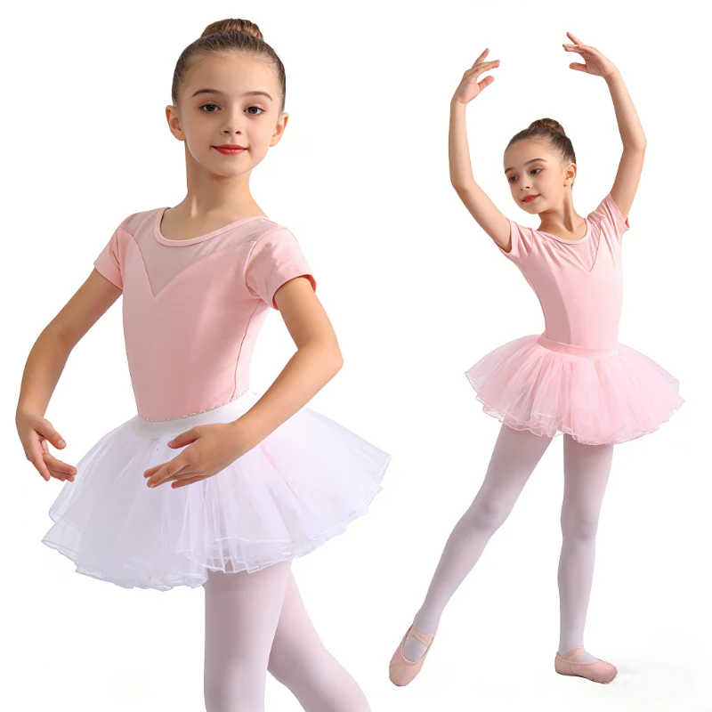 Kids Girls Ballet Leotard Short Sleeve Dance Dress Gymnastics Costume Summer Spring Tutu Skirt Dance Training Wear for Girls
Kids Girls Ballet Leotard Short Sleeve Dance Dress Gymnastics Costume Summer Spring Tutu Skirt Dance Training Wear for Girls