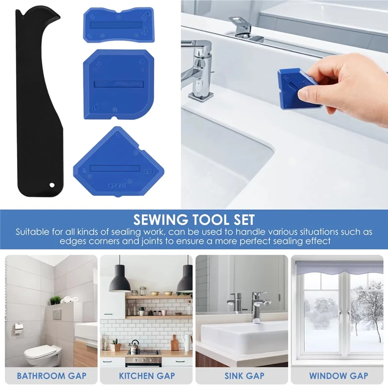 ABKO-Rubber Caulking Tool Spatula Corner Grout Sealer Applicator Applicator Caulking Tool
ABKO-Rubber Caulking Tool Spatula Corner Grout Sealer Applicator Applicator Caulking Tool