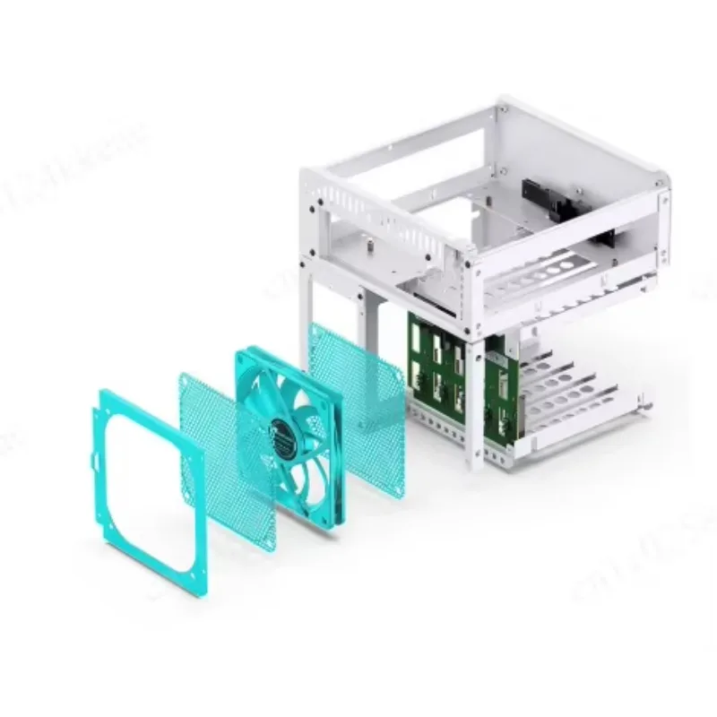 Aluminum 130mm CPU radiator with steel plate support, standard two 100x25mm N4N3N2 mini NAS chassis
Aluminum 130mm CPU radiator with steel plate support, standard two 100x25mm N4N3N2 mini NAS chassis