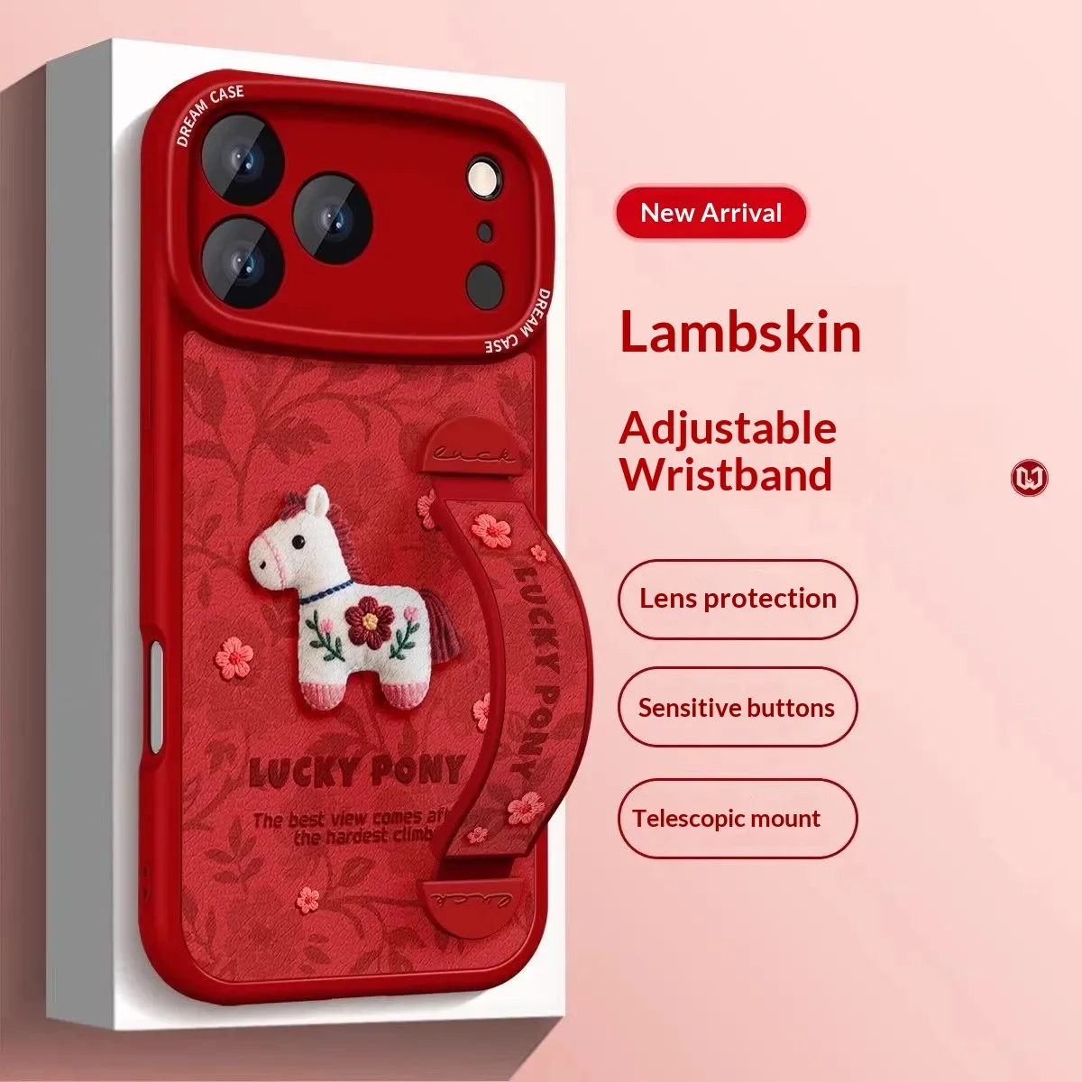 Lucky Ponny Wristband Case for iPhone 17ProMax Case Cute Horse Pattern Cases for iPhone 16 15 14 13 12 11 Pro Max Cover Soft
Lucky Ponny Wristband Case for iPhone 17ProMax Case Cute Horse Pattern Cases for iPhone 16 15 14 13 12 11 Pro Max Cover Soft