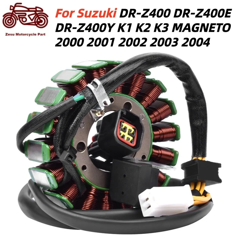32101-29F10 Motorcycle Generator Magneto Stator Coil For Suzuki DR-Z400 DR-Z400E DR-Z400Y K1 K2 K3 MAGNETO 2000 2001 2002-2004
32101-29F10 Motorcycle Generator Magneto Stator Coil For Suzuki DR-Z400 DR-Z400E DR-Z400Y K1 K2 K3 MAGNETO 2000 2001 2002-2004