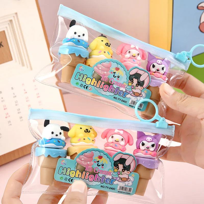 20pcs/ лот Sanrio мороженое 4 цвета маркера мелодии Pochacco Kuromi рисования маркера живописи флуоресцентные ручки школьные принадлежности
20pcs/ лот Sanrio мороженое 4 цвета маркера мелодии Pochacco Kuromi рисования маркера живописи флуоресцентные ручки школьные принадлежности