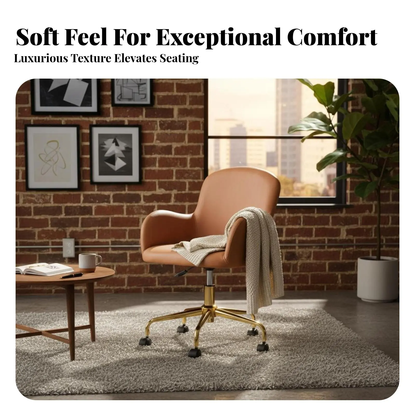Upholstered rotating Chair Modern and design Office Furniture With casters Ergonomic Design for Study Room
Upholstered rotating Chair Modern and design Office Furniture With casters Ergonomic Design for Study Room