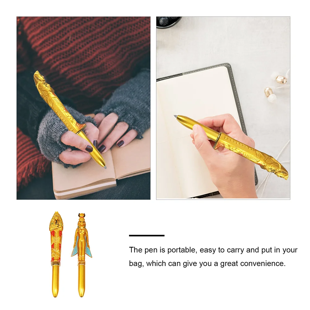 2 Pcs Pharaoh Ballpoint Pen Fancy Craft Retro Style Plastic Souvenir Pens Statuette
2 Pcs Pharaoh Ballpoint Pen Fancy Craft Retro Style Plastic Souvenir Pens Statuette