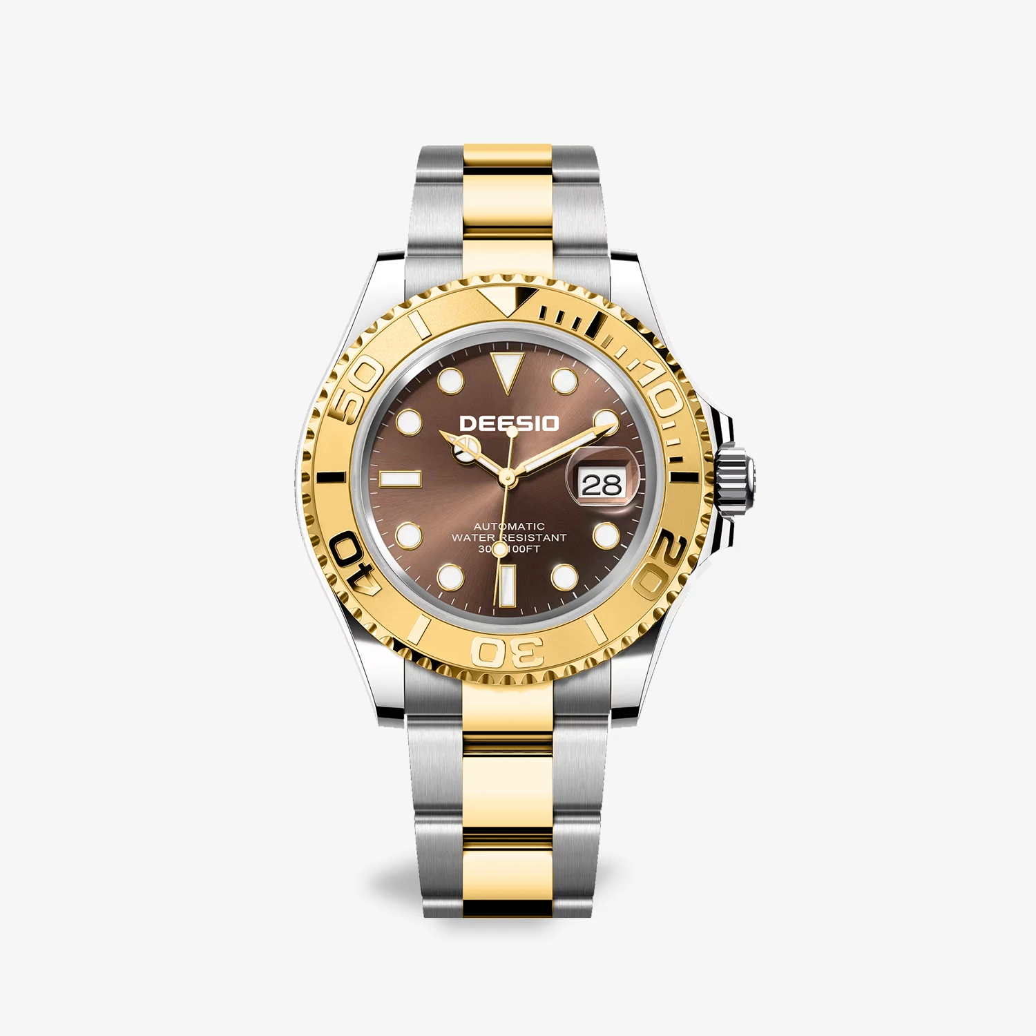Deesio Luxury Men's Automatic Mechanical Watch 40mm Stainless Steel Sapphire Crystal Luminous Dial Water Resistant 50M Mens Gift
Deesio Luxury Men's Automatic Mechanical Watch 40mm Stainless Steel Sapphire Crystal Luminous Dial Water Resistant 50M Mens Gift