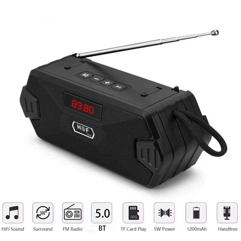 Outdoor Portable Bluetooth-Compatible Wireless Speaker Bass Column Usb Speakers with Fm Radio Receiver Aux Tf Mp3 for Phone
Outdoor Portable Bluetooth-Compatible Wireless Speaker Bass Column Usb Speakers with Fm Radio Receiver Aux Tf Mp3 for Phone