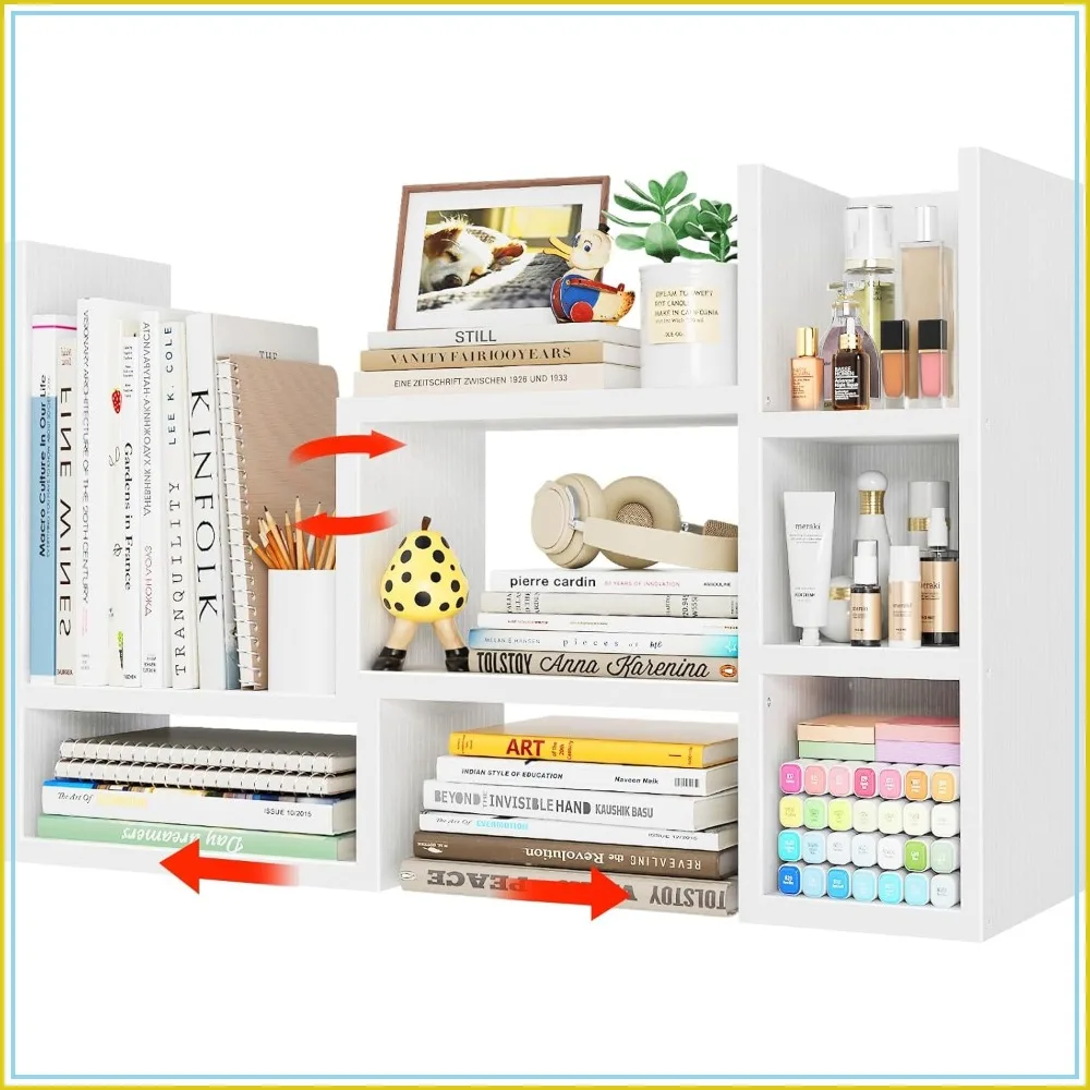 Desk Shelves Desktop Organizer Shelf - White Office Organization for Top of Desk Organizers and Accessories Corner Bookshelf Table Top Shelving Small Hutch Decorations
Desk Shelves Desktop Organizer Shelf - White Office Organization for Top of Desk Organizers and Accessories Corner Bookshelf Table Top Shelving Small Hutch Decorations