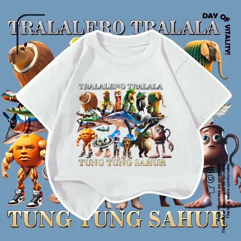 Tung Tung Sahur T Shirt Wooden Stick Man Male Female Fun Pattern Shan Hai Jing AI Funny Printed Short Sleeved T-shirt
Tung Tung Sahur T Shirt Wooden Stick Man Male Female Fun Pattern Shan Hai Jing AI Funny Printed Short Sleeved T-shirt