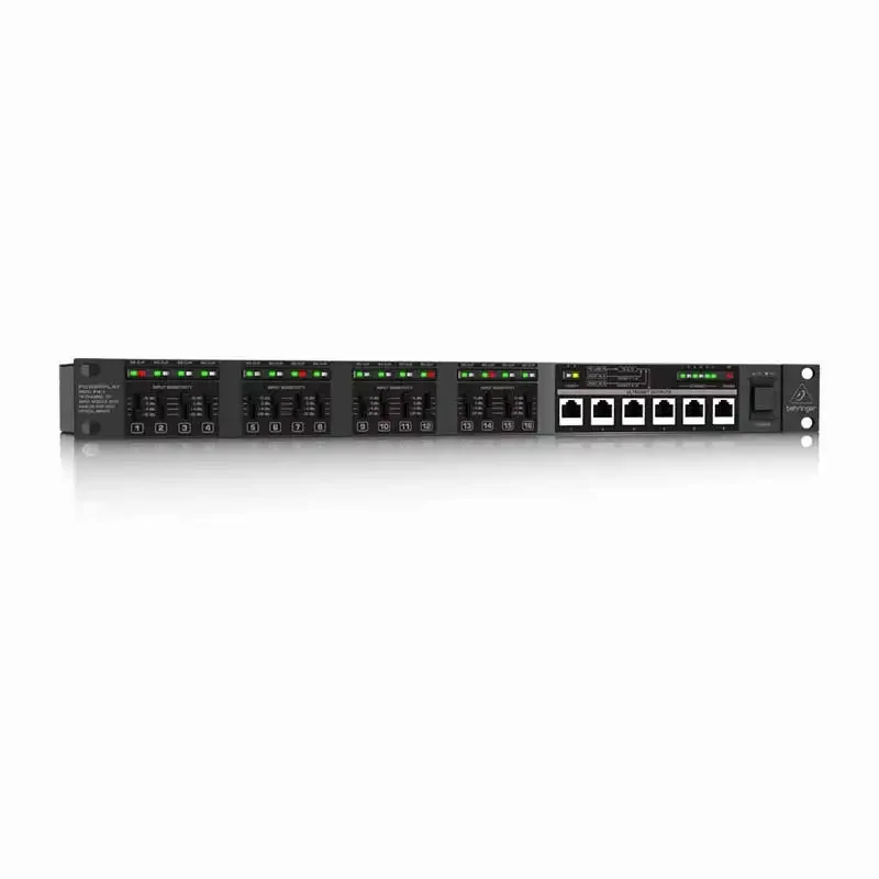 Behringers Powerplay P16-I 16-channel Distribution Module Personal Monitoring System Digital Signal Adapte
Behringers Powerplay P16-I 16-channel Distribution Module Personal Monitoring System Digital Signal Adapte