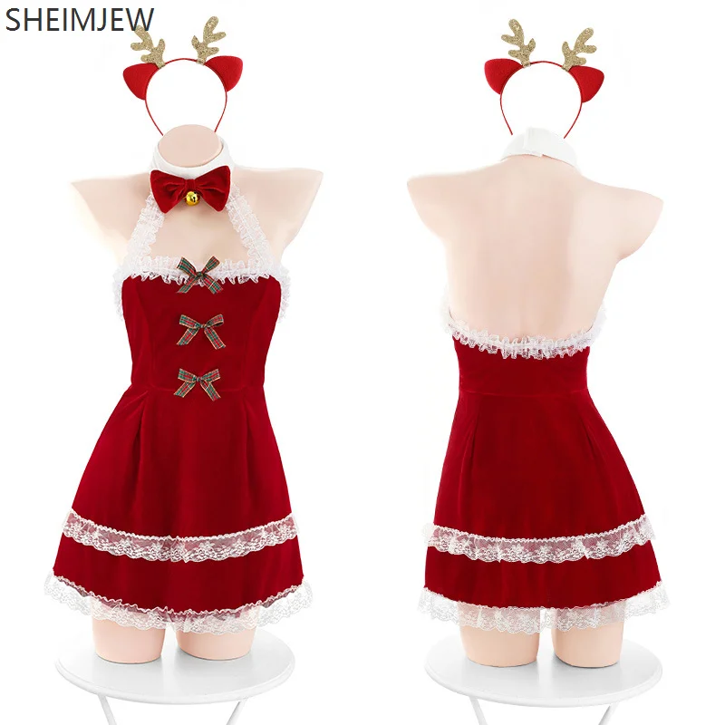 Red Sexy Santa Claus Cute Temptation Underwear Women's Lace Dress Anime Sexy Adult Ladies Christmas Role Play Hollow Uniform
Red Sexy Santa Claus Cute Temptation Underwear Women's Lace Dress Anime Sexy Adult Ladies Christmas Role Play Hollow Uniform