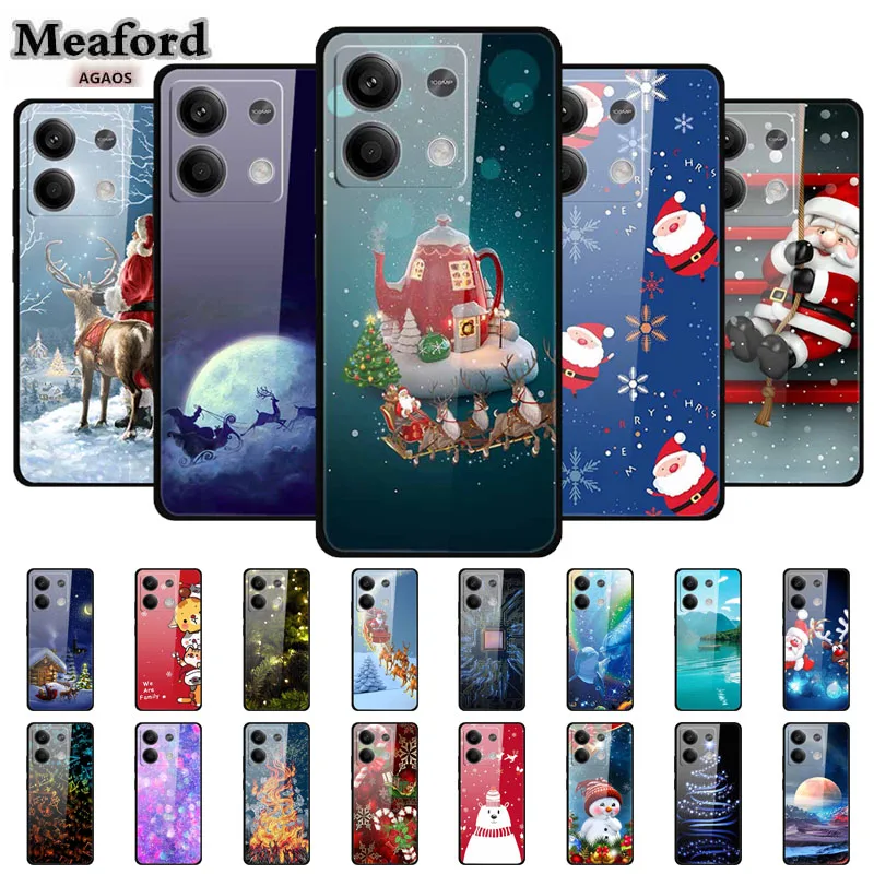 Christmas Hard Case for Redmi Note 13 Pro+ Luxury Shockproof Funda Redmi Note13 13 Pro Fashion Tempered Glass Back Phone Cover
Christmas Hard Case for Redmi Note 13 Pro+ Luxury Shockproof Funda Redmi Note13 13 Pro Fashion Tempered Glass Back Phone Cover