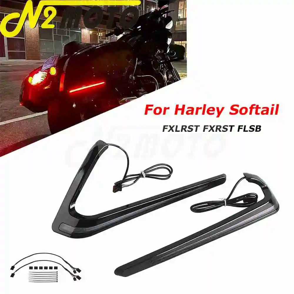 Задняя седельная сумка для мотоцикла, боковой индикатор, светодиодный поворотный стоп-сигнал, декоративная лампа для Harley Softail FXLRST FXRST FLSB 18-24
Задняя седельная сумка для мотоцикла, боковой индикатор, светодиодный поворотный стоп-сигнал, декоративная лампа для Harley Softail FXLRST FXRST FLSB 18-24