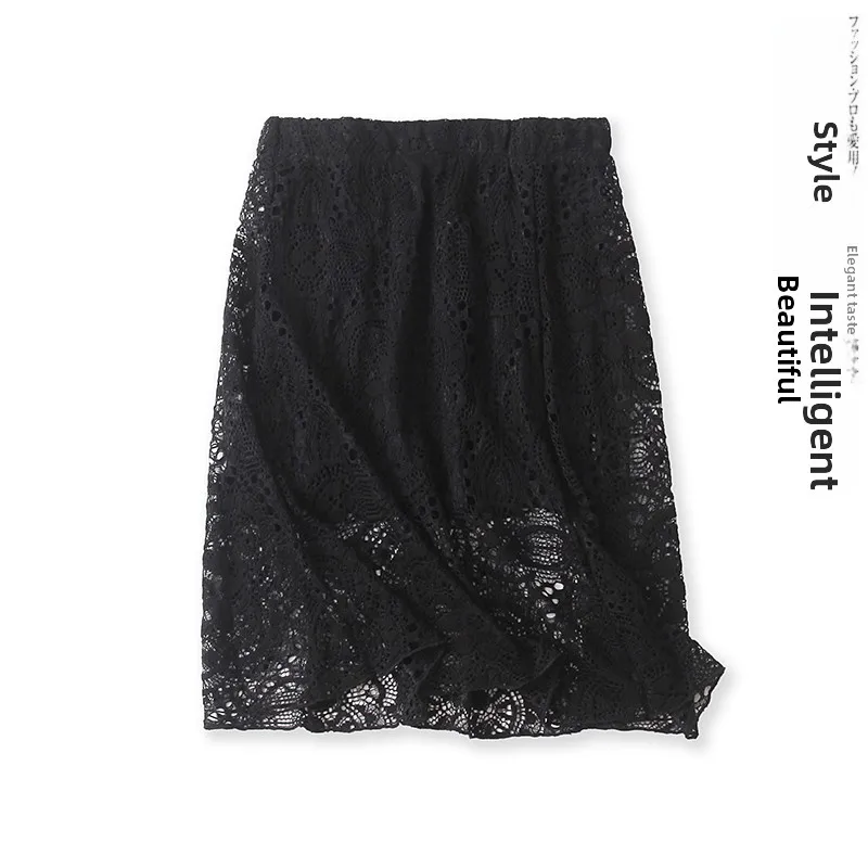 Sweet Versatile Lace Half Skirt Elastic Waist A-Line Slimming Summer New Women's High Waist Midi Skirt by Female Emperor Polya
Sweet Versatile Lace Half Skirt Elastic Waist A-Line Slimming Summer New Women's High Waist Midi Skirt by Female Emperor Polya