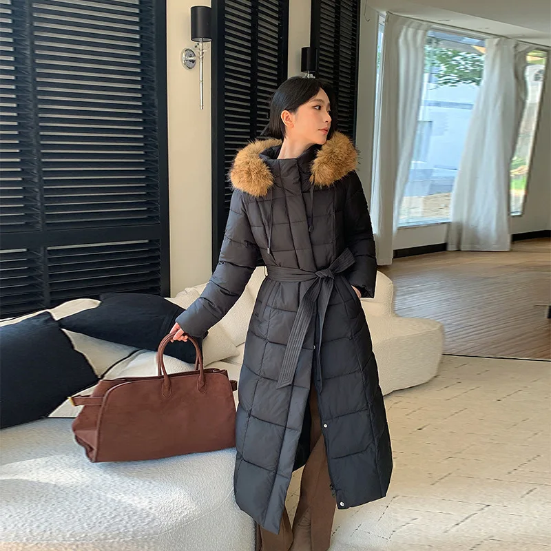 2026 NEW Winter Jacket Women's Fur Collar Hooded X-Long Coat Zipper Windproof Down Cotton Clothes Thick Warm Overcoat
2026 NEW Winter Jacket Women's Fur Collar Hooded X-Long Coat Zipper Windproof Down Cotton Clothes Thick Warm Overcoat