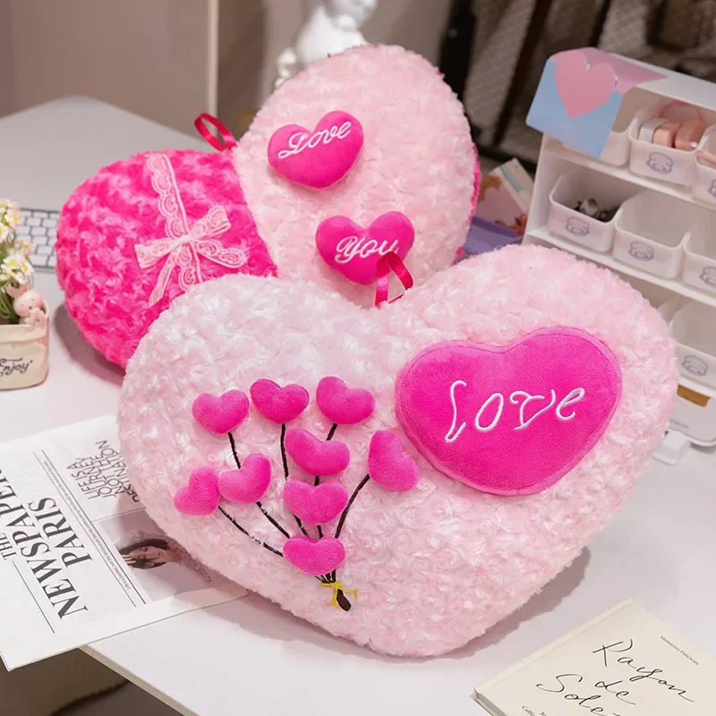 Sweet Rose Love Heart Pillow Plush Toys Cozy Cotton Stuffed Lace Bow Throw Pillow Soft Sofa Cushion Romantic Wedding Room Decor
Sweet Rose Love Heart Pillow Plush Toys Cozy Cotton Stuffed Lace Bow Throw Pillow Soft Sofa Cushion Romantic Wedding Room Decor