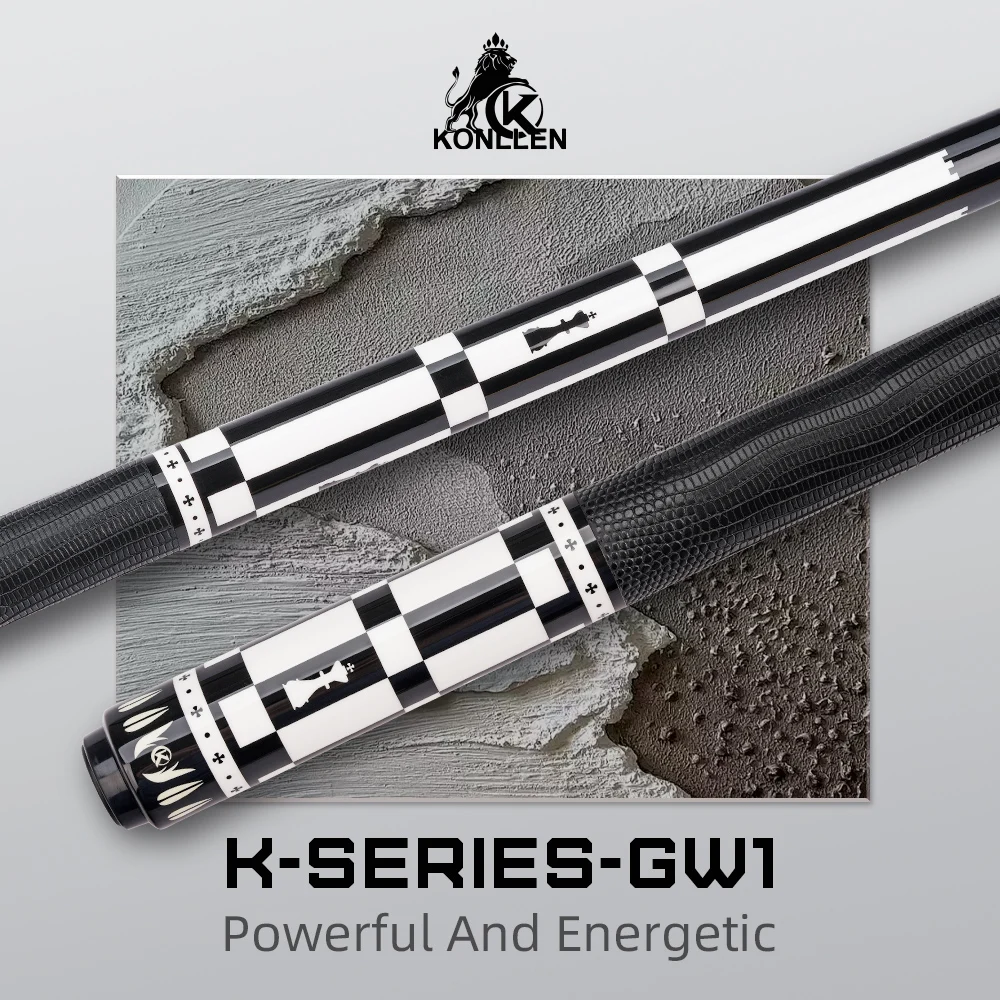 KONLLEN Pool Cue Stick GW1 with Maple wood carbon tube Shaft Professional Billiard cue 12mm Tip for Billiard sticks
KONLLEN Pool Cue Stick GW1 with Maple wood carbon tube Shaft Professional Billiard cue 12mm Tip for Billiard sticks