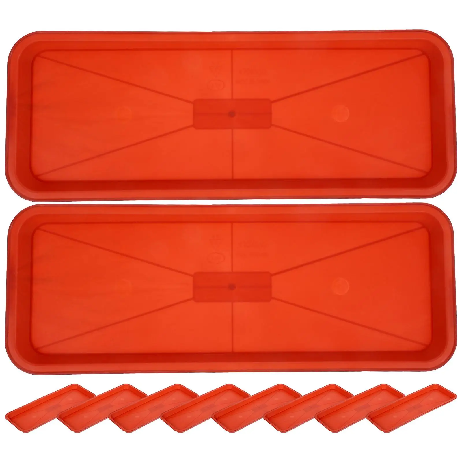 10pcs Plastic Plant Trays Rectangular Saucers for Flowerpot Water Catcher Durable PP Material Use
10pcs Plastic Plant Trays Rectangular Saucers for Flowerpot Water Catcher Durable PP Material Use