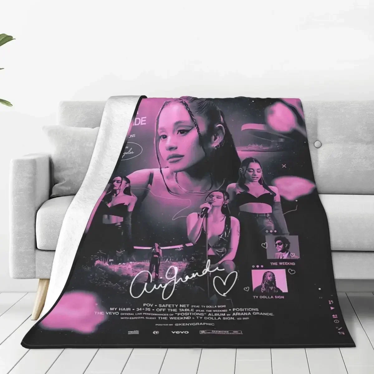The Best Singer Ariana Blanket Fleece Textile Decor Grande R&B Multifunction Soft Throw Blankets for Sofa Bedroom Rug Piece
The Best Singer Ariana Blanket Fleece Textile Decor Grande R&B Multifunction Soft Throw Blankets for Sofa Bedroom Rug Piece