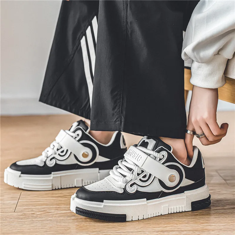 Thick Soled Men‘s Skateboarding Shoes Fashion Comfort Casual Sport Shoes Anti Slip Versatile Platform Student Walking Sneakers
Thick Soled Men‘s Skateboarding Shoes Fashion Comfort Casual Sport Shoes Anti Slip Versatile Platform Student Walking Sneakers