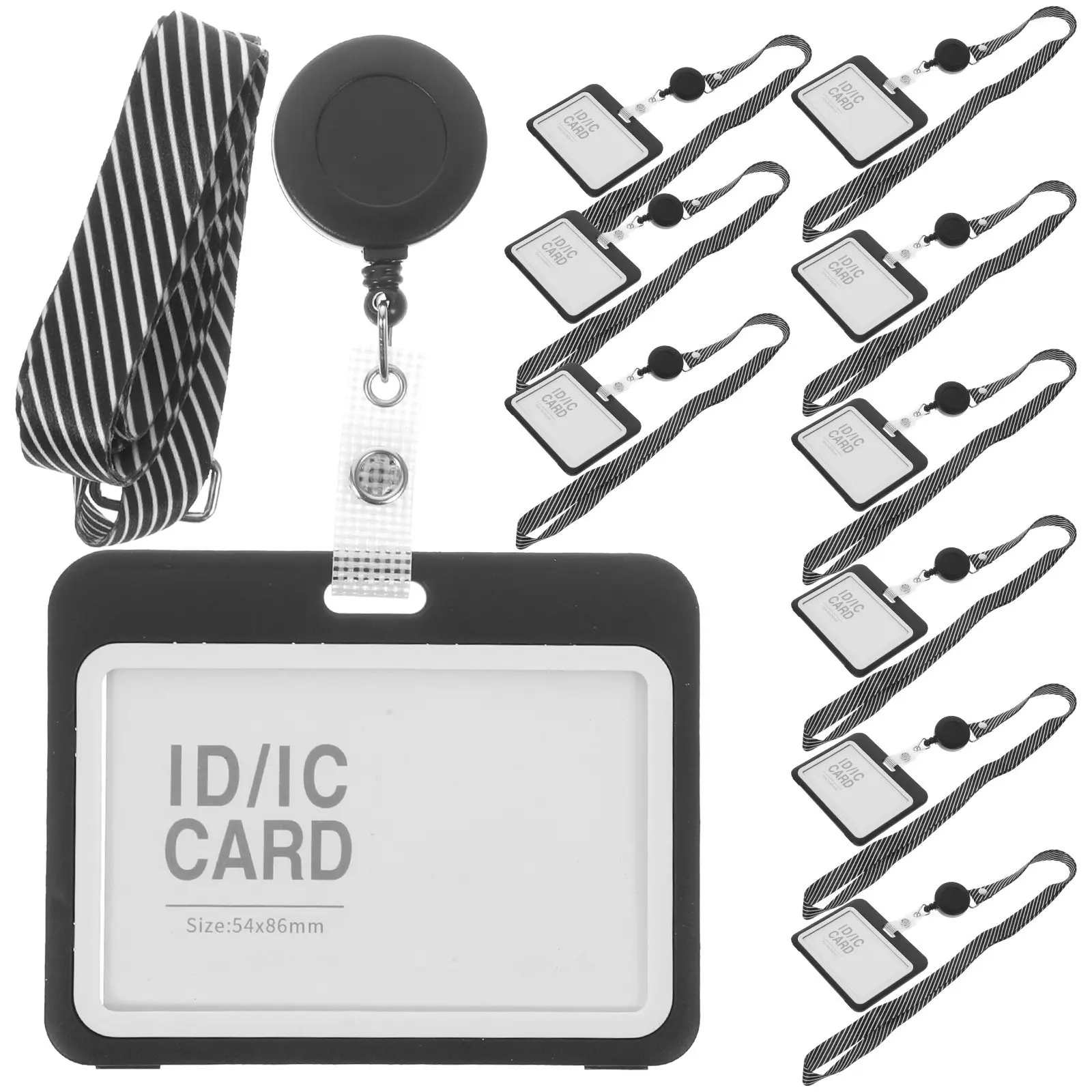 10Sets Clear Plastic Id Badge Holder Sleeve for Lanyard Lightweight Compact Card Protector Credit Bus Library Office Name
10Sets Clear Plastic Id Badge Holder Sleeve for Lanyard Lightweight Compact Card Protector Credit Bus Library Office Name