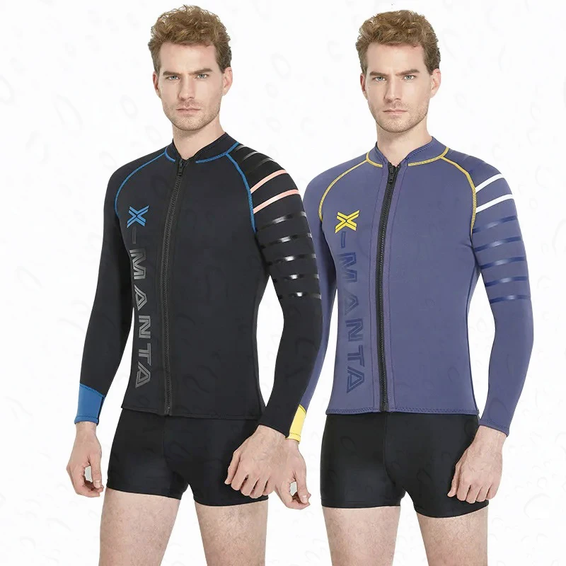 3mm Neoprene Long Sleeve Scuba Dive Jacket Men Split Wet Suit Winter Waterski Swimming Surfing Warm Tops Wetsuit
3mm Neoprene Long Sleeve Scuba Dive Jacket Men Split Wet Suit Winter Waterski Swimming Surfing Warm Tops Wetsuit