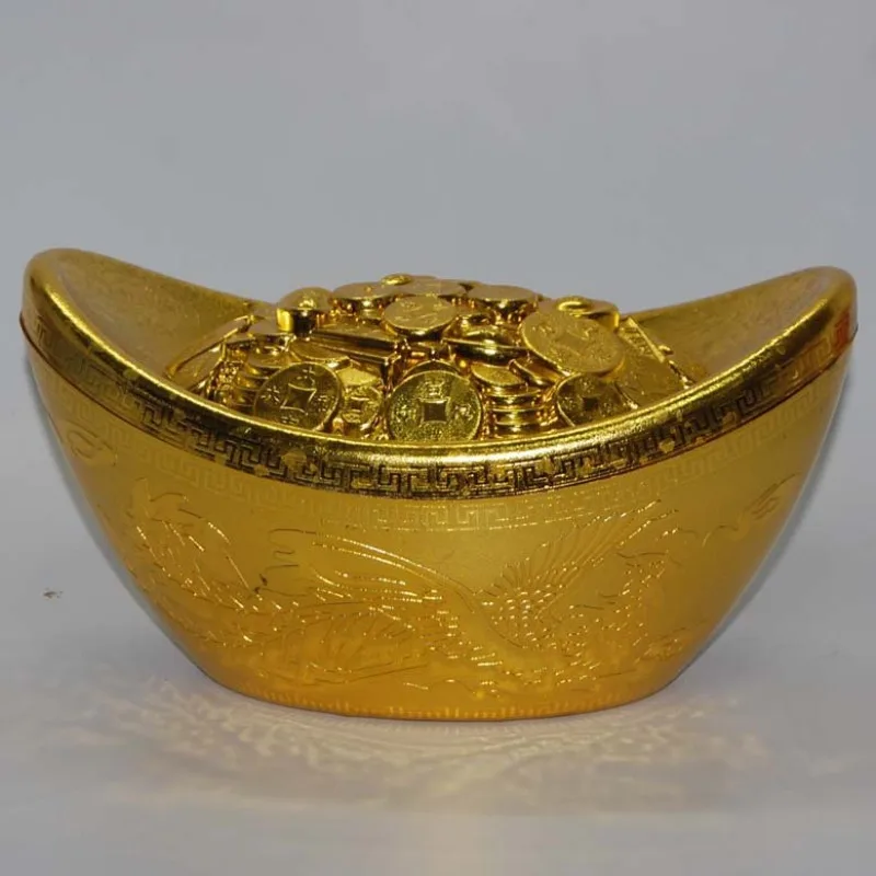 Gold Ingots Shape Box Desktop Plastic Organizer Holder Gold Ingots Props New Year Candy Boxes Home Decoration Ornaments
Gold Ingots Shape Box Desktop Plastic Organizer Holder Gold Ingots Props New Year Candy Boxes Home Decoration Ornaments