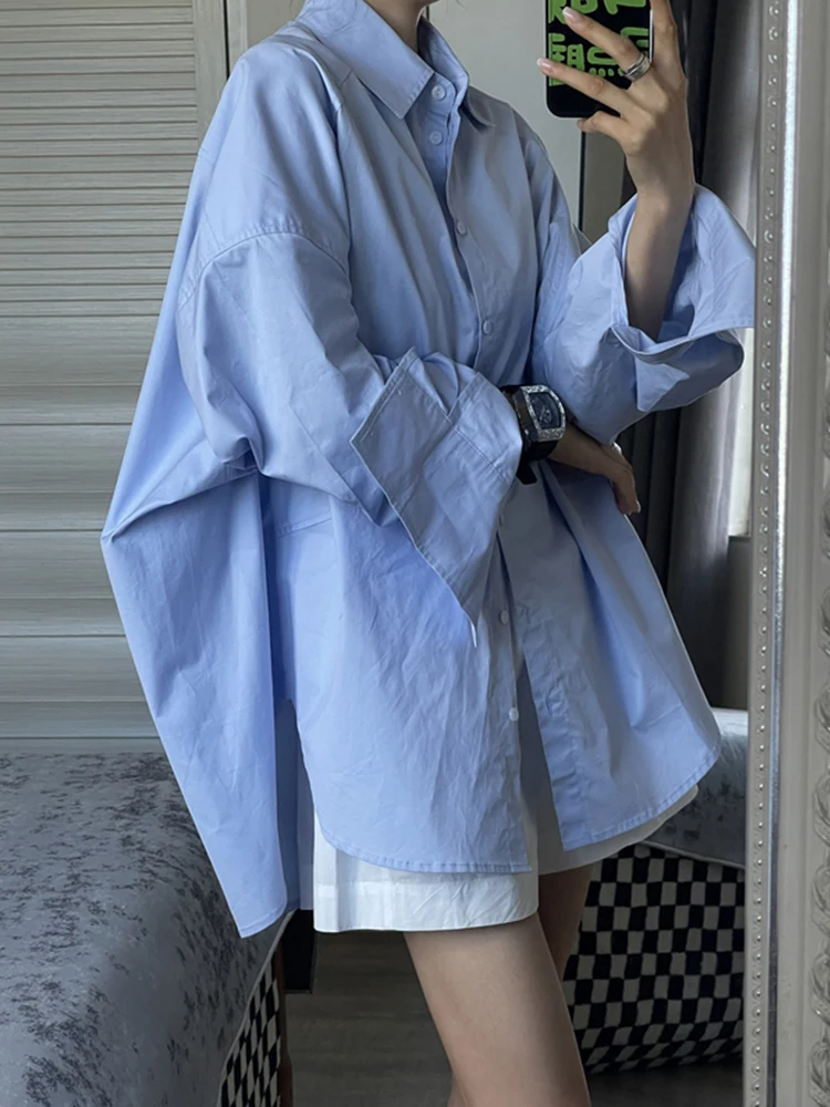 Blue Long Sve irt Jaet Women's Spring Loose Faion Top Layered Wear Medium Length Korean Sle Commute Sle
Blue Long Sve irt Jaet Women's Spring Loose Faion Top Layered Wear Medium Length Korean Sle Commute Sle