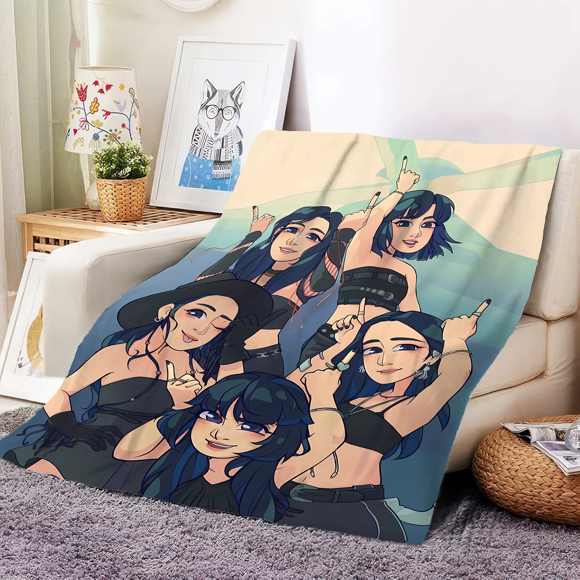 Customized K-pop Flannel Blanket - Modern Style, All-Season Polyester Shawl with Vibrant Band Member Print Perfect Gift for Fans
Customized K-pop Flannel Blanket - Modern Style, All-Season Polyester Shawl with Vibrant Band Member Print Perfect Gift for Fans