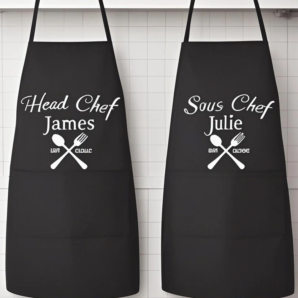 Personalized Matching Couples Aprons Set Chef Sous Chef Supplies wedding item Couples Apron Wedding Gift Newlywed Anniversary
Personalized Matching Couples Aprons Set Chef Sous Chef Supplies wedding item Couples Apron Wedding Gift Newlywed Anniversary