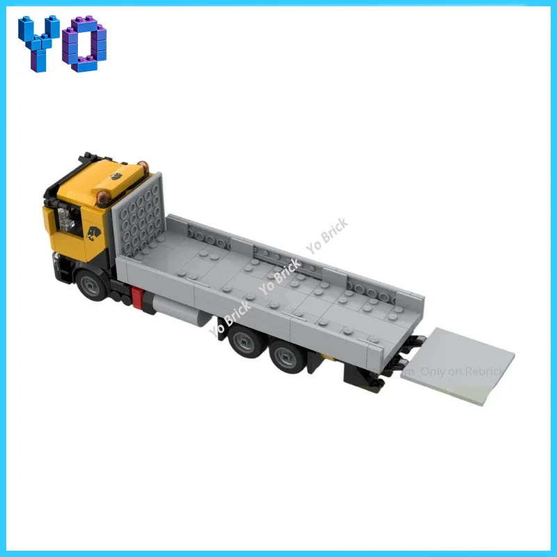 Logistics Transport MOC Building Blocks 6x4 Truck Low Bed Trailer Creative Construction Site Decoration Toy
Logistics Transport MOC Building Blocks 6x4 Truck Low Bed Trailer Creative Construction Site Decoration Toy