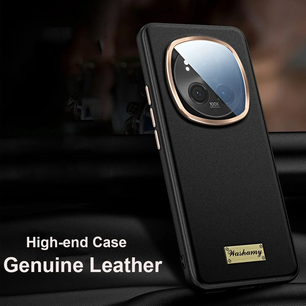 Luxury Genuine Leather Case Suitable For Honor Magic 6 Pro Cover Pura 70 Pro Metal Camera Protector Case With Camera Glass Film
Luxury Genuine Leather Case Suitable For Honor Magic 6 Pro Cover Pura 70 Pro Metal Camera Protector Case With Camera Glass Film