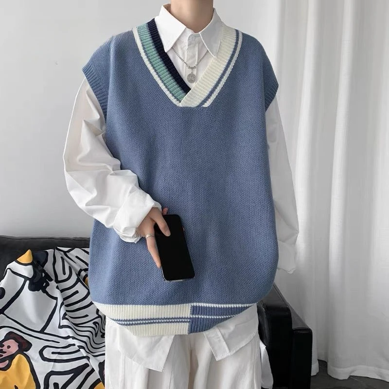 Knitwear Fashion Sweater Vest Men 2023 Casual Sleeveless Short Solid Color Mens V-Neck Loose Men's Knitted Winter Clothes B280
Knitwear Fashion Sweater Vest Men 2023 Casual Sleeveless Short Solid Color Mens V-Neck Loose Men's Knitted Winter Clothes B280