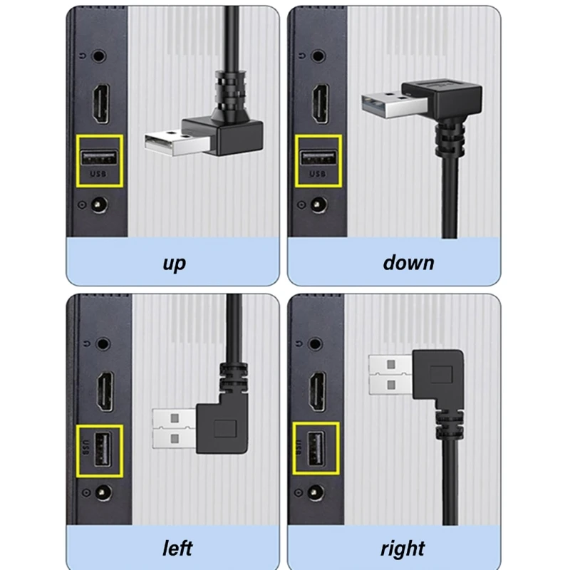 USB3.0 Extension Cord Right/Left Angled Male to Female Connection Adapter Cord Enhances Connection and Port Long Service
USB3.0 Extension Cord Right/Left Angled Male to Female Connection Adapter Cord Enhances Connection and Port Long Service