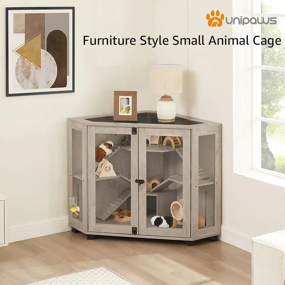 Chinchillas Cage with Ramp, Rat Cage with House, Hedgehog Cage, Critter Nation Cage for Hamster, Squirrel, Clear Acrylic
Chinchillas Cage with Ramp, Rat Cage with House, Hedgehog Cage, Critter Nation Cage for Hamster, Squirrel, Clear Acrylic