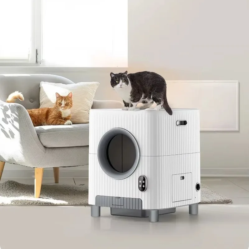 2026 LE Fully Enclosed Smart Cat Litter Box Ventilation Deodorization Automatic APP Control Large Capacity ABS Material for Cats
2026 LE Fully Enclosed Smart Cat Litter Box Ventilation Deodorization Automatic APP Control Large Capacity ABS Material for Cats