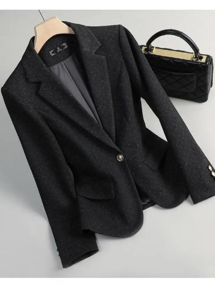 Korean Style Vintage Women Solid Elegant Blazer Coat Autumn Winter Single Button Long Sleeve Festival Short Jacket Streetwear
Korean Style Vintage Women Solid Elegant Blazer Coat Autumn Winter Single Button Long Sleeve Festival Short Jacket Streetwear